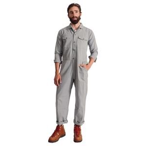 Westerlind Unisex Men's Gray Jumpsuit Romper Climbing Button Front Size XS‎
